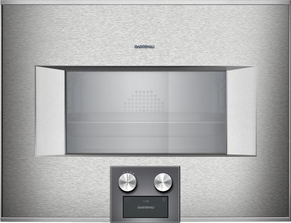 Gaggenau BS454111 - Serie 400 Dampfbackofen, 5 Jahre Garantie, Türanschlag: rechts, Edelstahl-hinterlegte Vollglastür, 60 x 45 cm